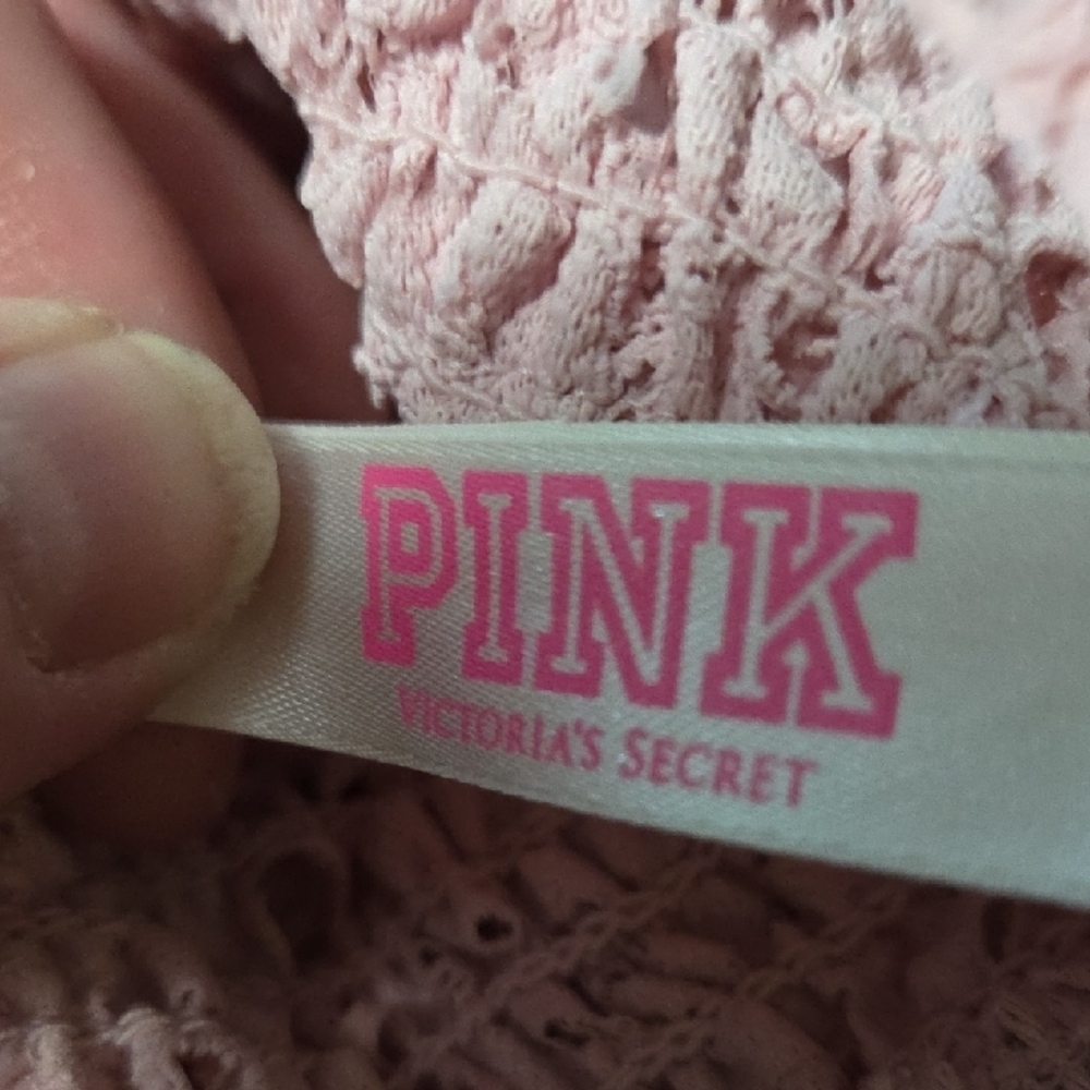 PINK Victoria's Secret Lace Bralette - Light Pink - Picture 5 of 5
